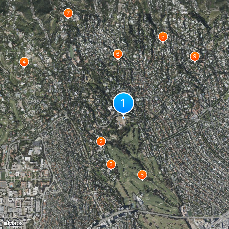 Jayne Mansfield's Pink Palace Map