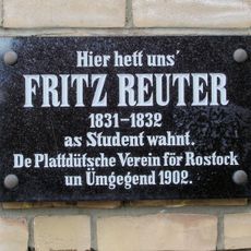 Fritz Reuter Gedenktafel