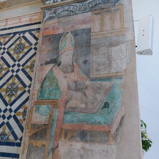 Os dois frescos de Santo Ambrósio e de Santo Agostinho na Capela de Nossa Senhora da Conceição