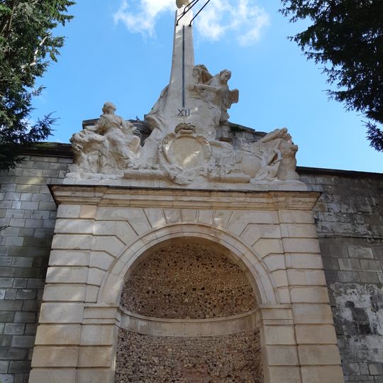 Méridienne du jardin de l'hôtel de ville