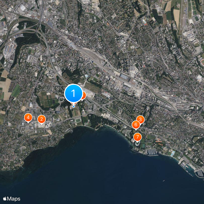 University of Lausanne Map
