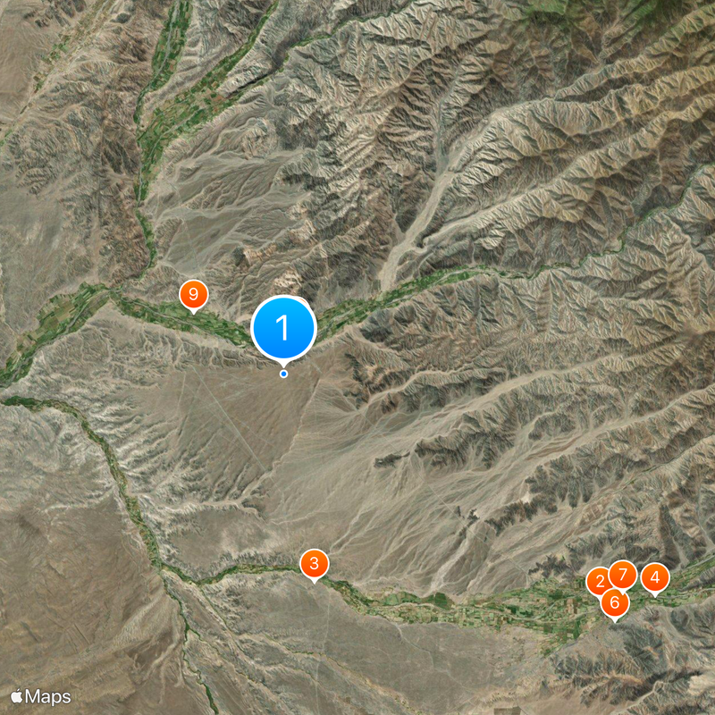 Géoglyphes de Nazca Carte