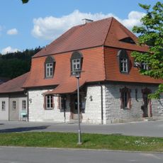 Station building at Berching station