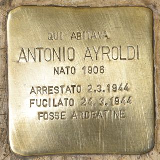 Stolperstein em memória de Antonio Ayroldi