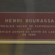 Plaque souvenir d'Henri Bourassa