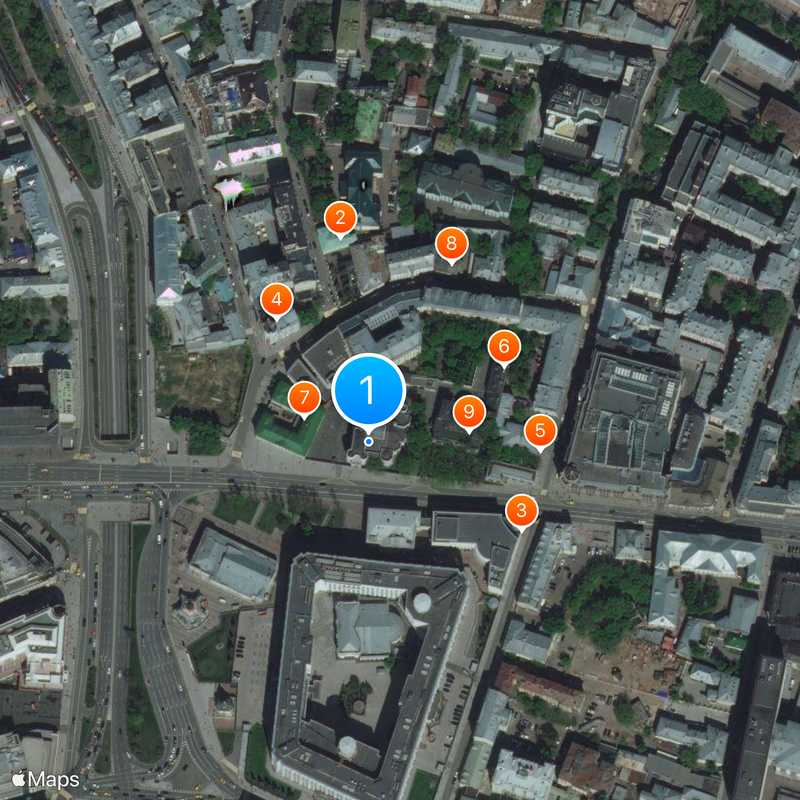 Arseny Morozov House on Vozdvizhenka Map