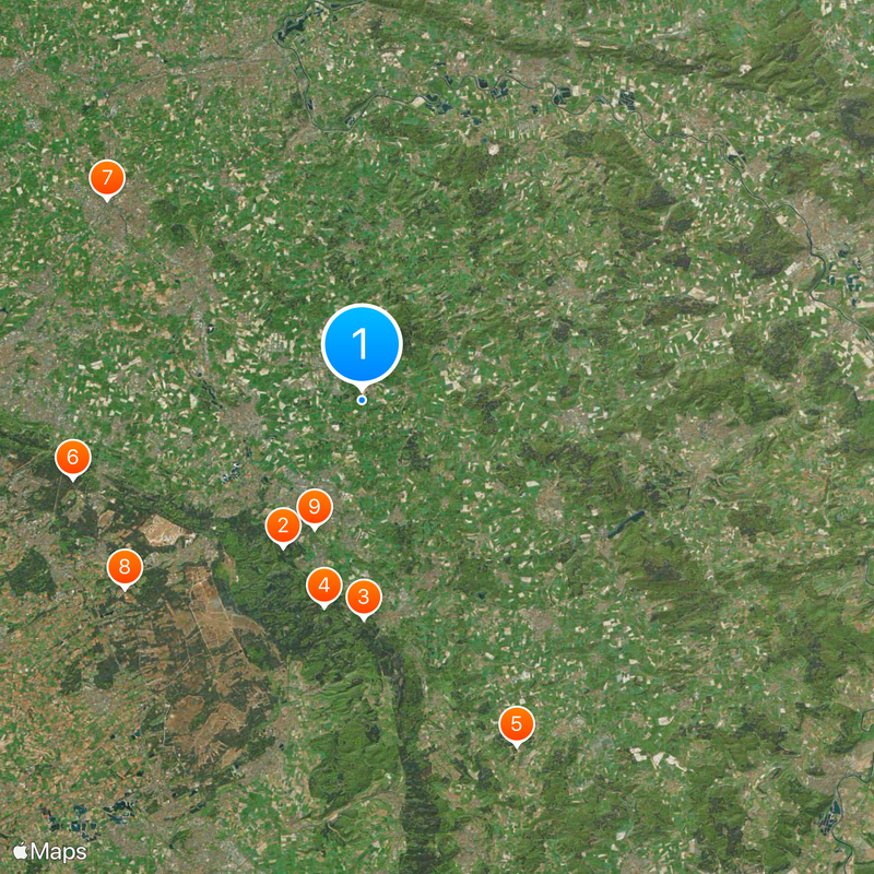 Circondario della Lippe Mappa