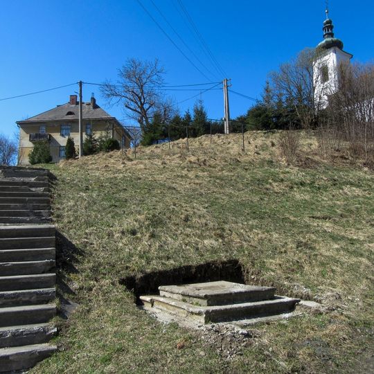 Socha svatého Jana Nepomuckého v Kopřivné u kostela