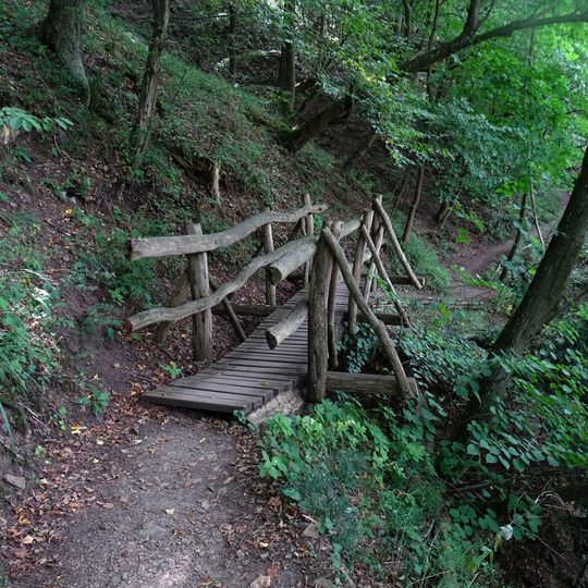 Lávka východně od Oskarovy vyhlídky