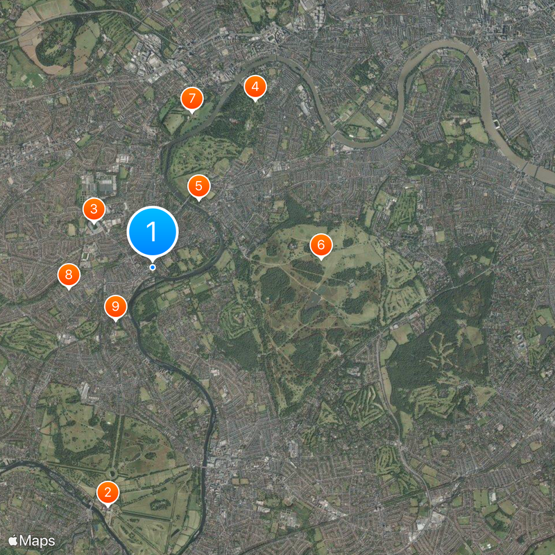 London Borough of Richmond upon Thames Karte