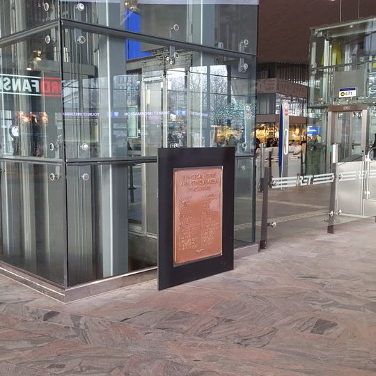 Plaquette in het NS-station