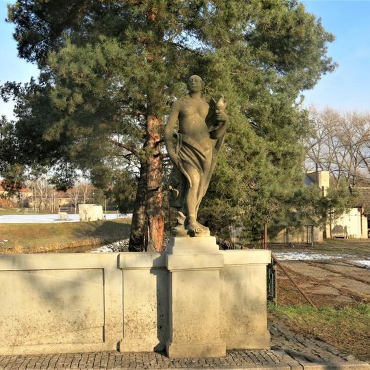 Alegorická socha Vzduch na mostě v Křinci