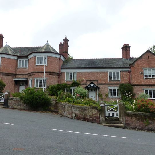 Post office with postmaster's house and attached house to right