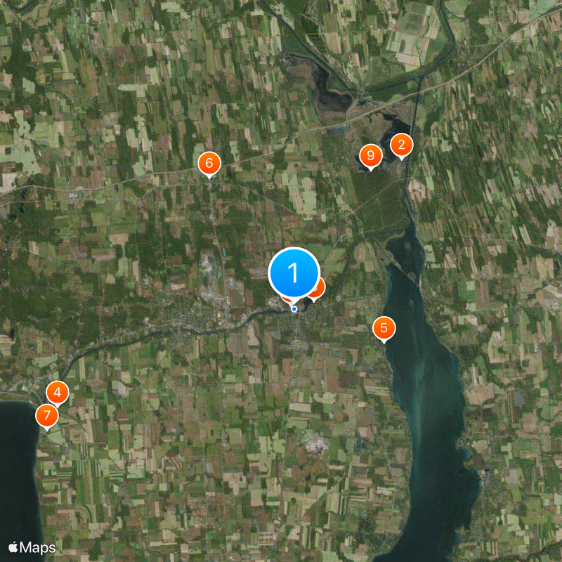 Salón Nacional de la Fama de Mujeres Mapa