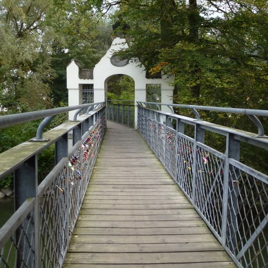 Eisensteg über die Amper, sogenannter Silbersteg