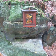 Obrázek I. zastavení křížové cesty v areálu Bratrského oltáře