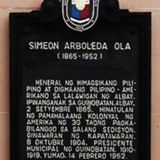 Simeon Arboleda Ola historical marker