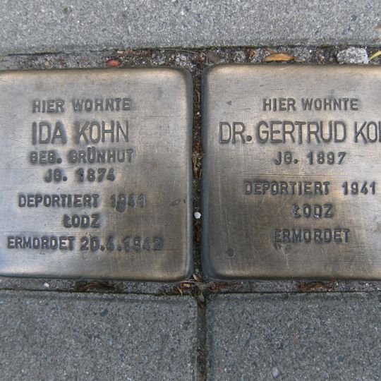 Stolperstein en memoria de Ida Kohn
