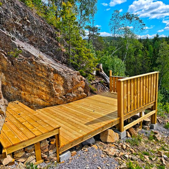 Punto di vista panoramico, pontile