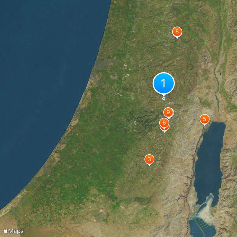 Occupied Palestinian territories Map
