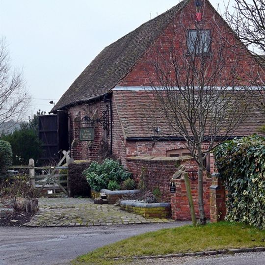 Barn And Attached Wall Approximately 100 Yards West Of Hamstall Hall
