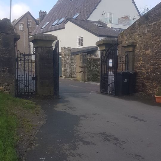 Gate piers, gates and railings at Church Street entrance to St Mary's churchyard