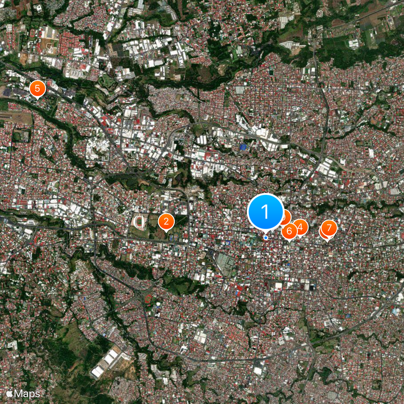 San José Canton Map