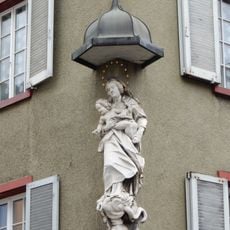 Statue of the Mother of God at the house "Zum scharfen Eck
