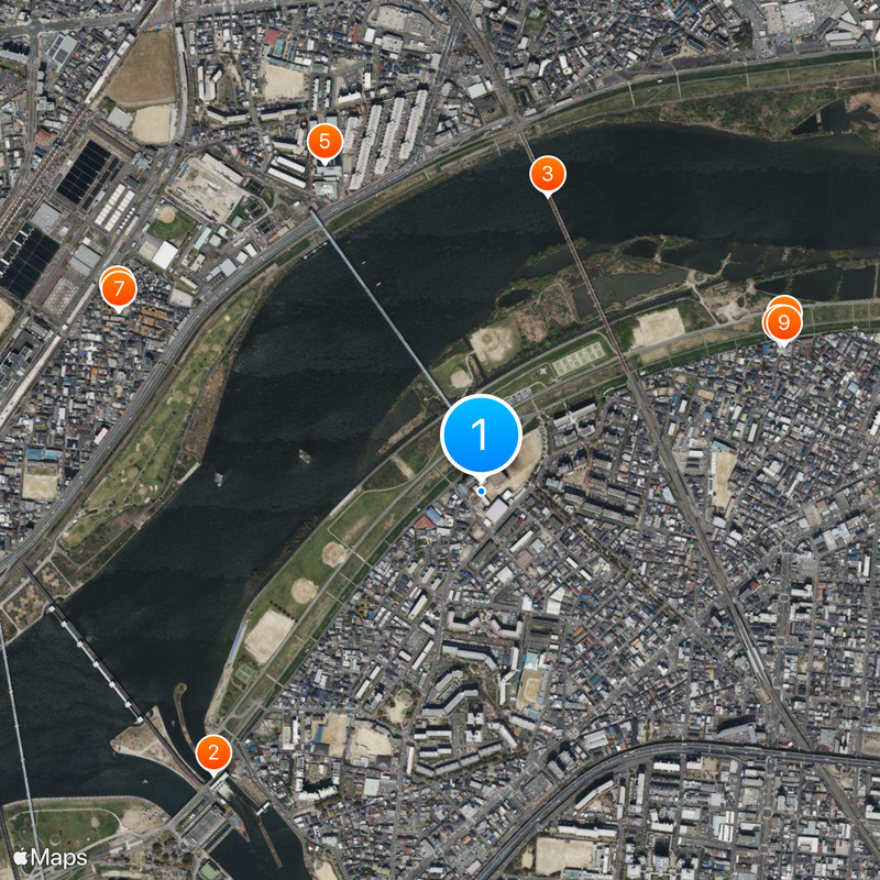 Sakuranomiya High School Map