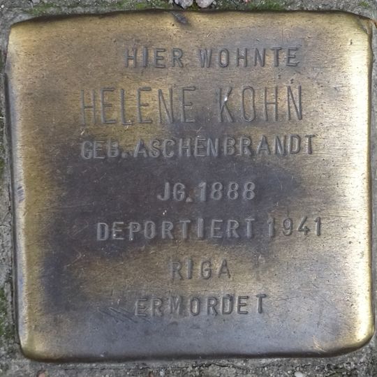 Stolperstein dedicated to Helene Kohn