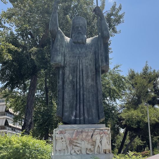 Statue of Chrysostomos Smyrnis, Nea Smyrni
