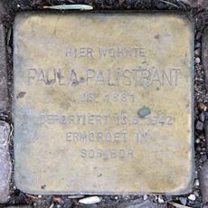 Stolperstein em memória de Paula Palistrant