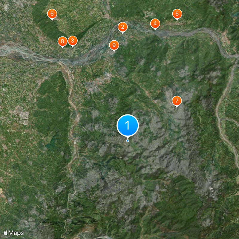 Jhushan Township Mapa