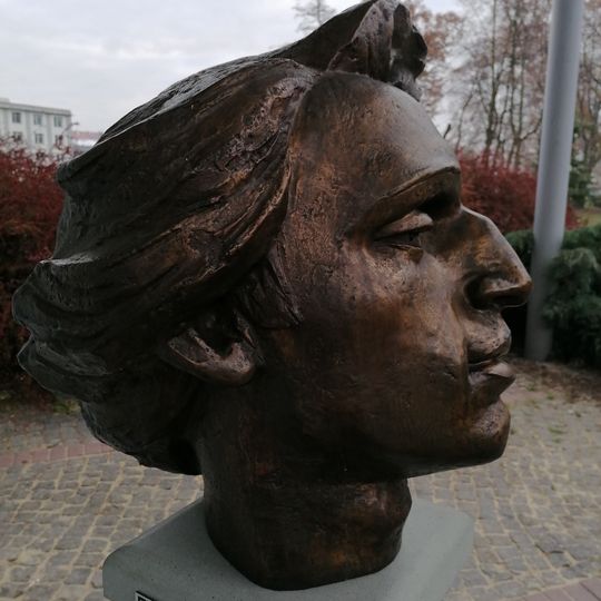 Chopin's head sculpture, Palm House Gliwice
