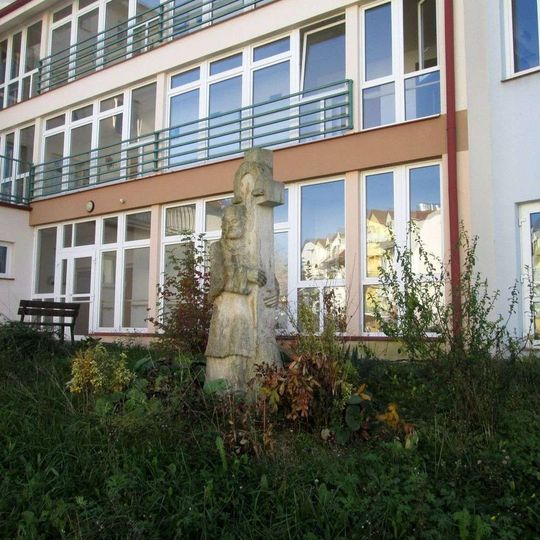 Socha v Nepomuku v ulici Za Kostelem