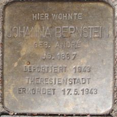 Stolperstein dedicated to Johanna Bernstein