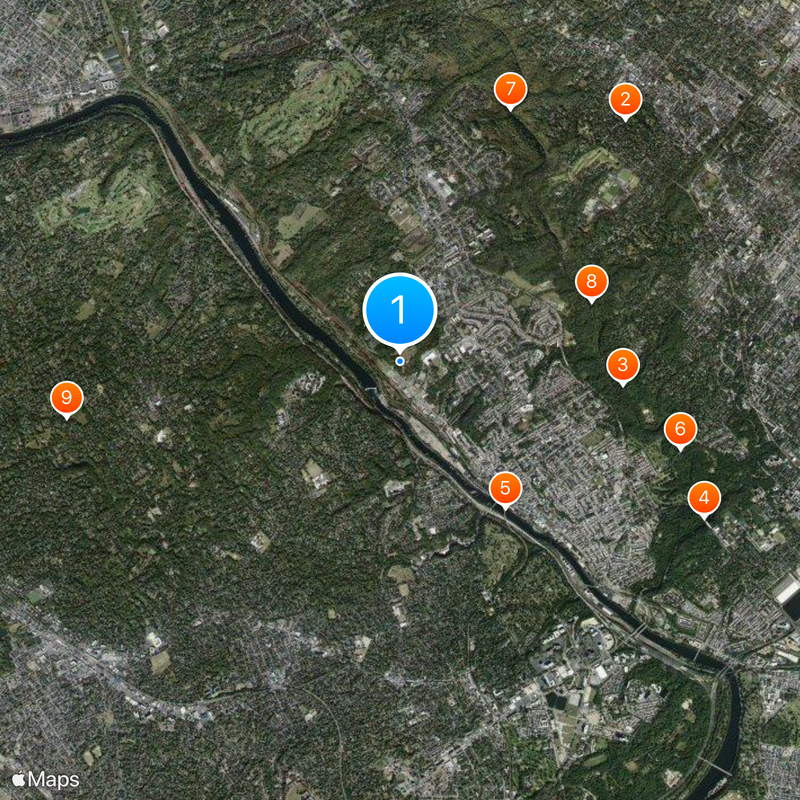 KYW-TV Map