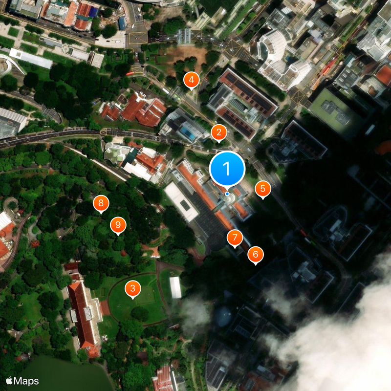 National Museum of Singapore Karte