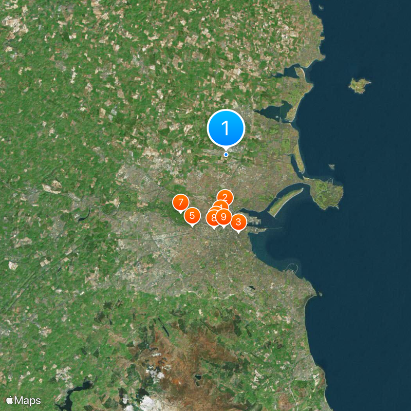 Condado de Dublín Mapa