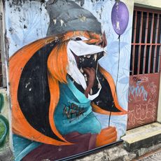 Wall Graffiti Lorang Lumut Street