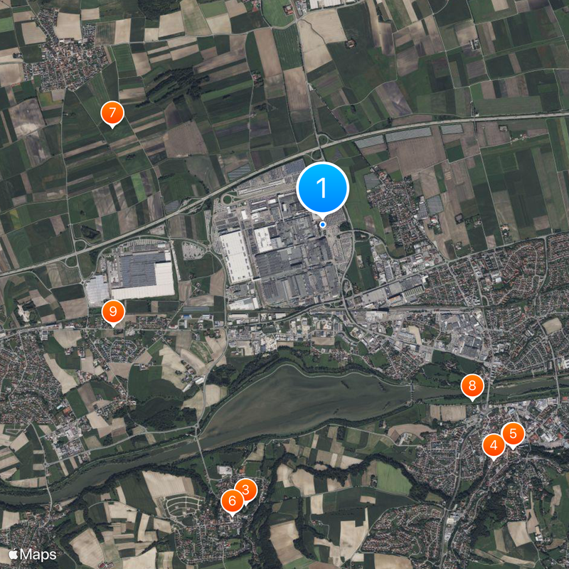 BMW Group Plant Dingolfing Map