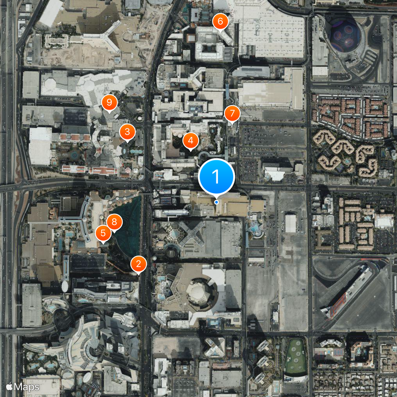 Horseshoe Las Vegas Map