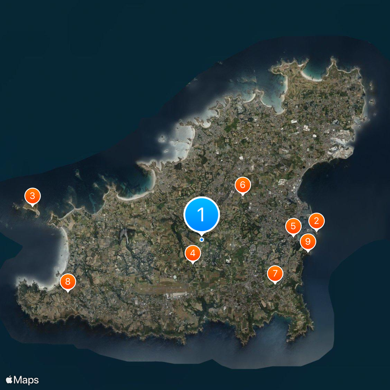 Guernsey Mapa