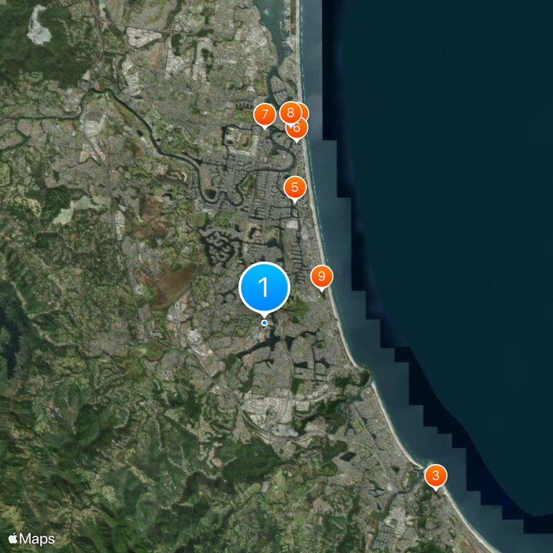 Bond University Map
