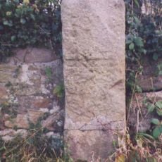 Milestone At Junction With Lane Ends Lane