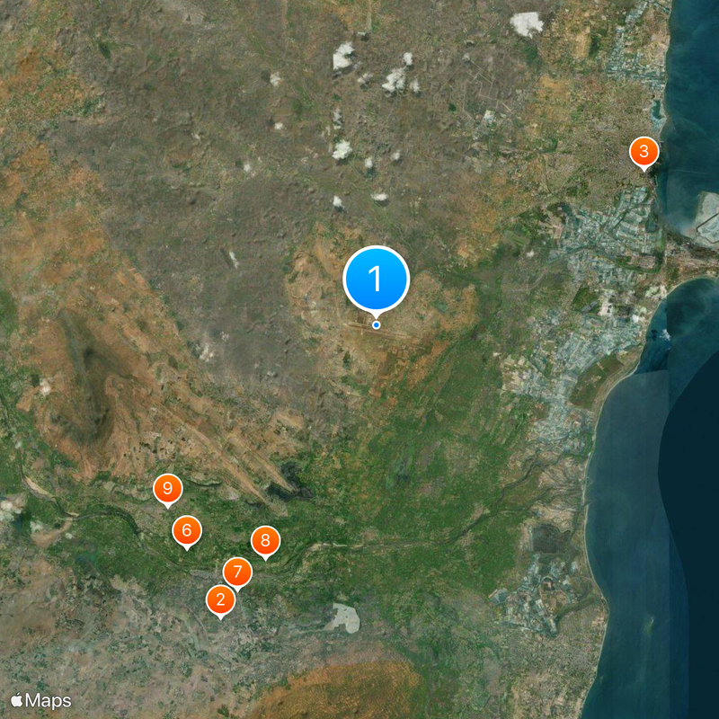 Tuticorin Airport Map