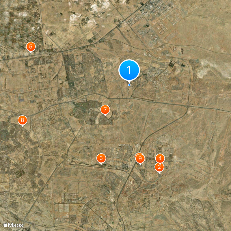 Badr University in Cairo Map