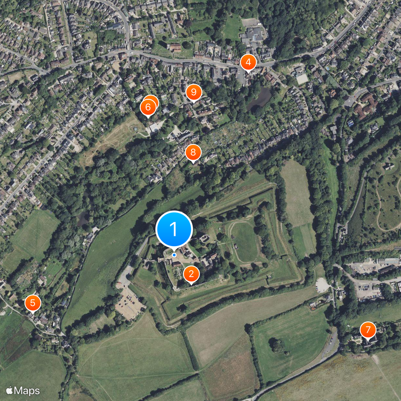 Carisbrooke Castle Mapa