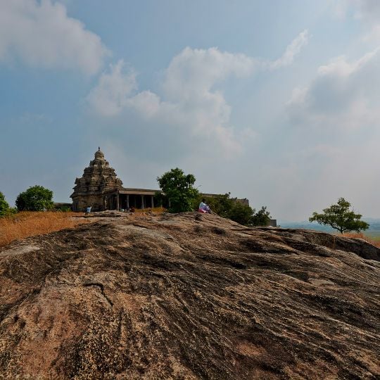Talagiriswara Temple And A Cave Containing An Image Of Durga And Pallava Inscription
