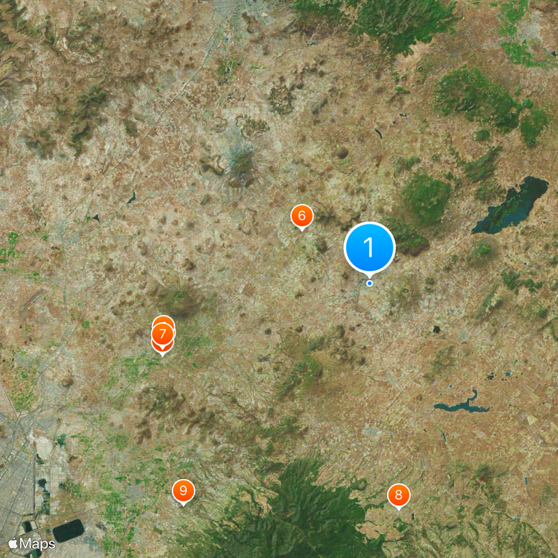 Ciudad Sahagún Mapa